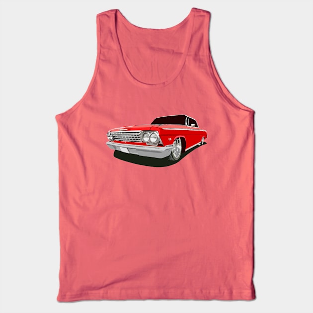 1962 Chevy Impala - stylized color Tank Top by mal_photography